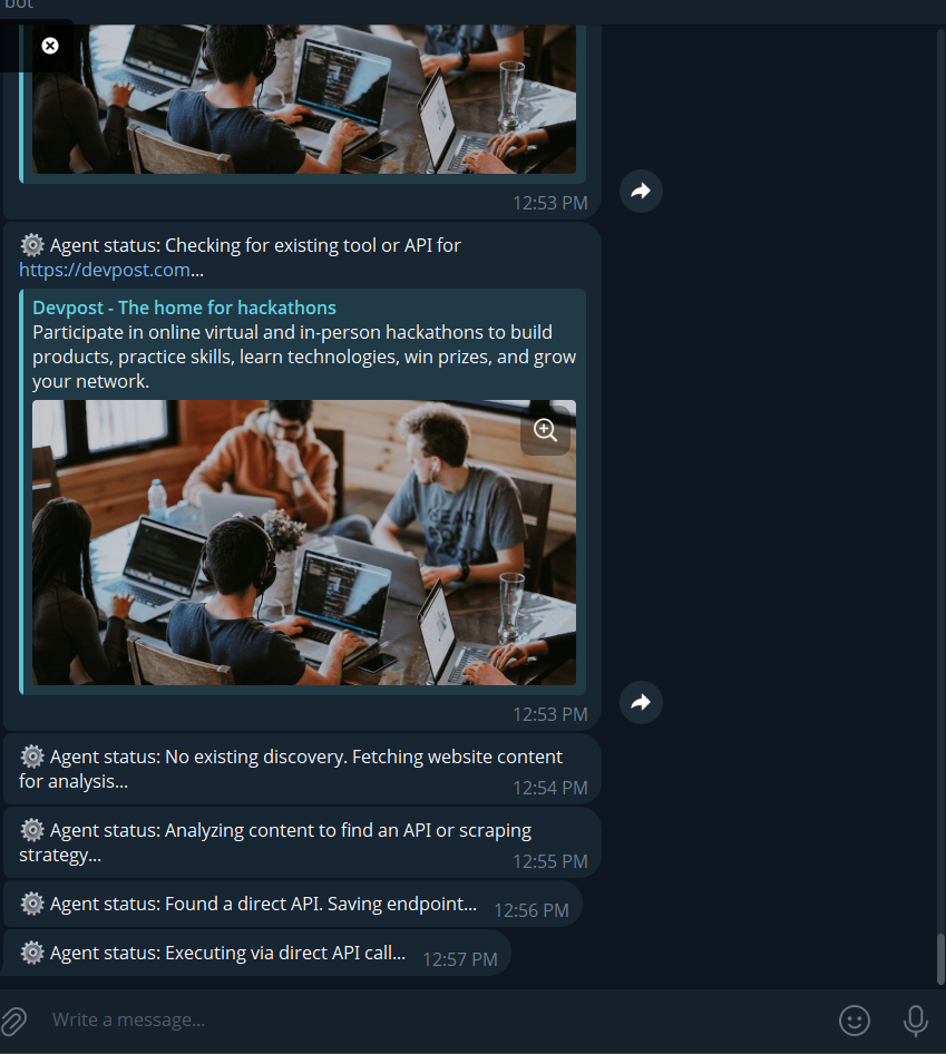 Development Screenshot